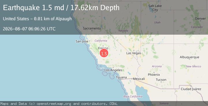 Map of 15 km W of Alpaugh, CA