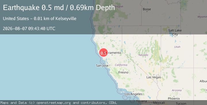 Map of 10 km WNW of Cobb, CA