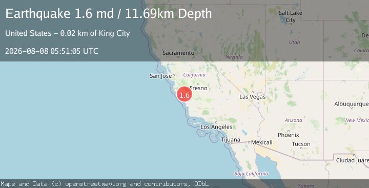Map of 7 km W of San Ardo, CA