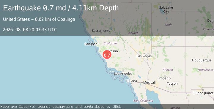 Map of 23 km NW of Parkfield, CA