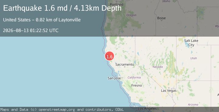 Map of 10 km ENE of Rockport, CA