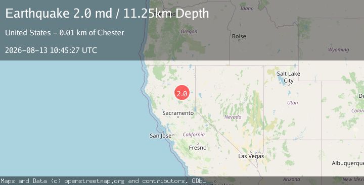 Map of 3 km NE of Prattville, CA