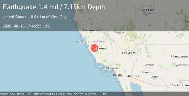 Map of 20 km NW of New Idria, CA