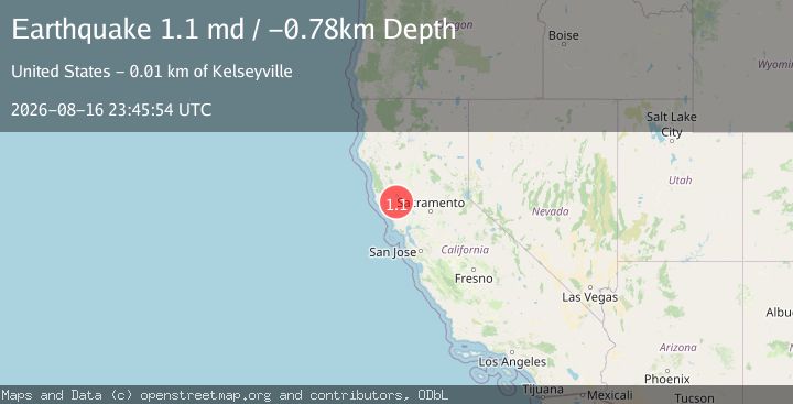Map of 11 km WNW of Cobb, CA