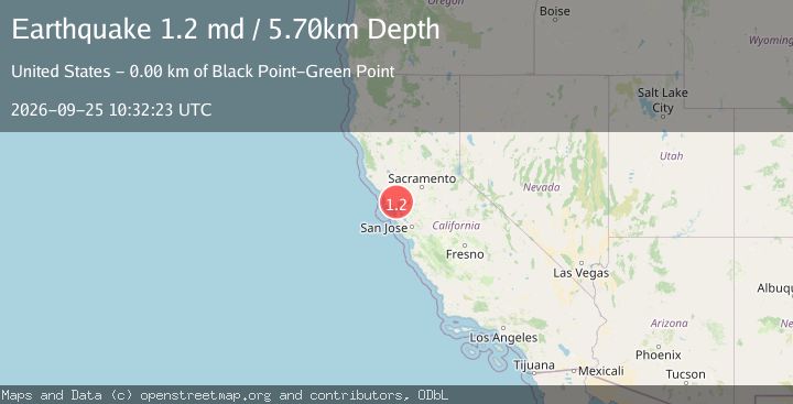 Map of 2 km E of Black Point-Green Point, CA