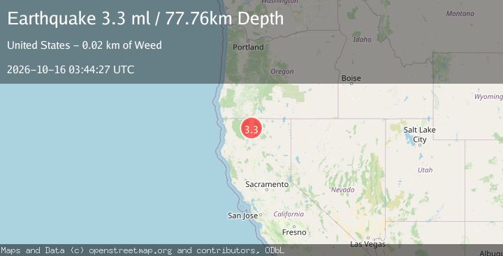 Map of 8 km NE of Gazelle, CA