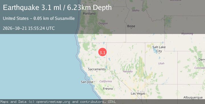 Map of 39 km SSW of Likely, CA