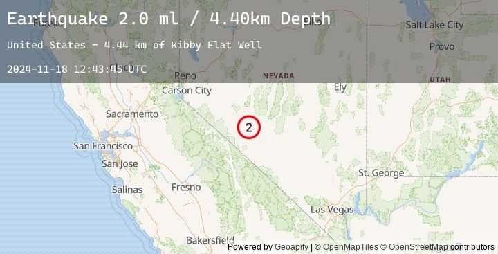 Map of 32 km ESE of Mina, Nevada