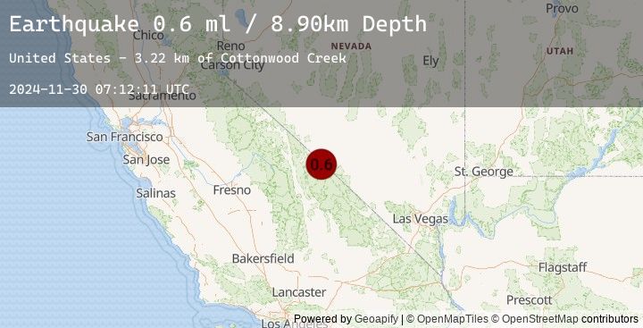 Map of 57 km S of Silver Peak, Nevada
