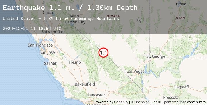 Map of 47 km S of Silver Peak, Nevada