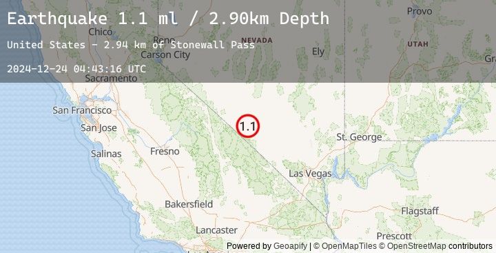 Map of 39 km SSE of Goldfield, Nevada