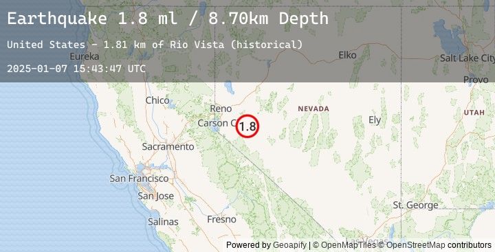 Map of 19 km NW of Schurz, Nevada