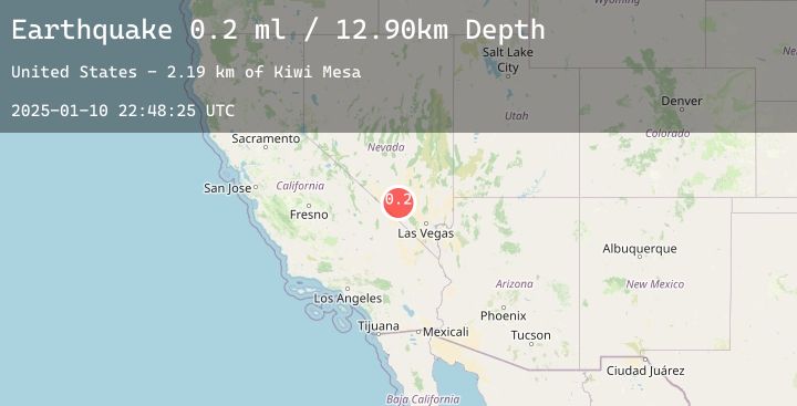 Map of 48 km E of Beatty, Nevada