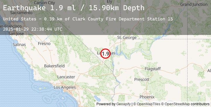 Map of 4 km NW of Paradise, Nevada