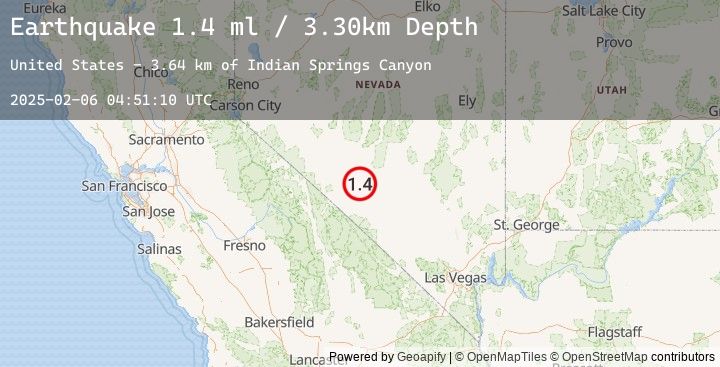 Map of 11 km N of Goldfield, Nevada