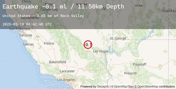 Map of 51 km SE of Beatty, Nevada