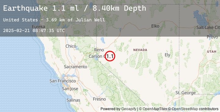 Map of 24 km NNE of Yerington, Nevada