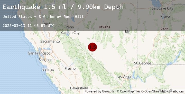 Map of 30 km SE of Mina, Nevada