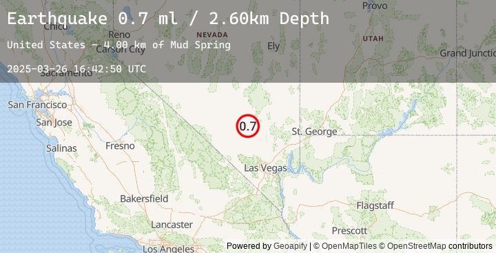 Map of 47 km S of Rachel, Nevada