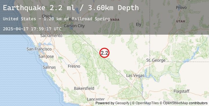 Map of 28 km SSE of Silver Peak, Nevada