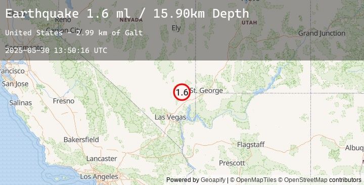 Map of 38 km N of Moapa Town, Nevada