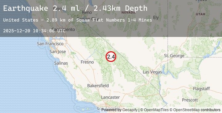 Map of 21 km SE of Big Pine, California