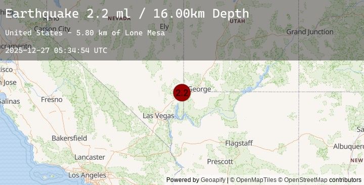 Map of 18 km WNW of Beaver Dam, Arizona