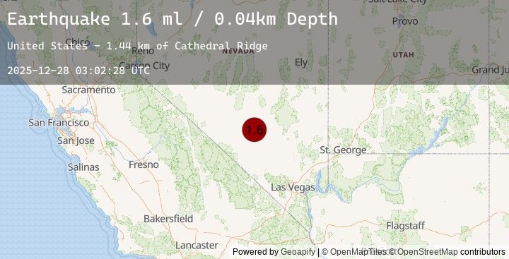 Map of 52 km W of Rachel, Nevada