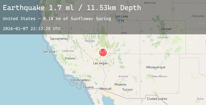 Map of 43 km ESE of Alamo, Nevada