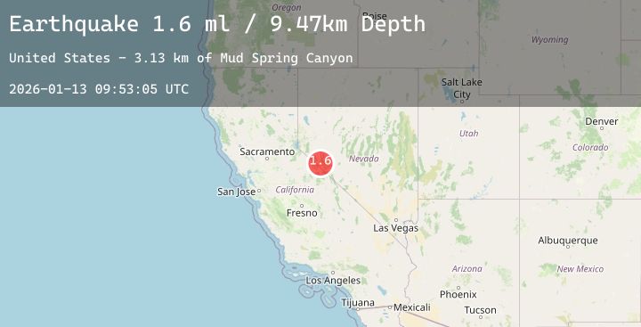 Map of 26 km WSW of Hawthorne, Nevada