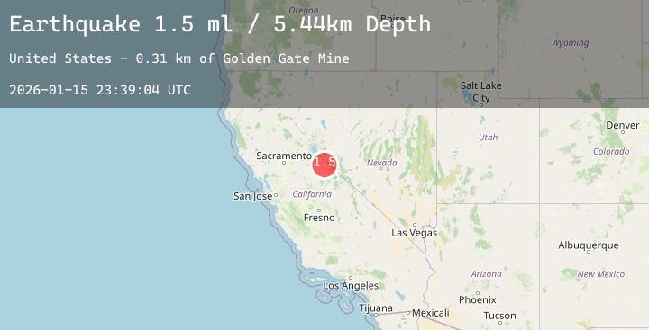 Map of 5 km W of Walker, California