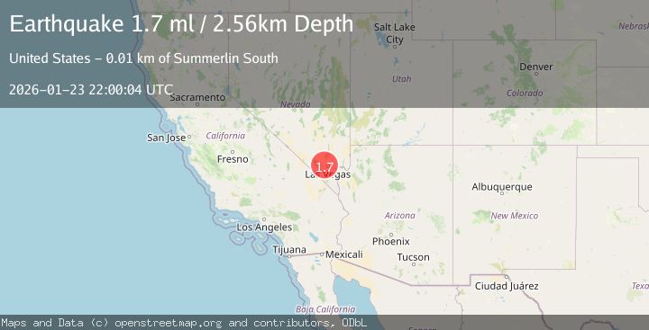 Map of 12 km NNE of Summerlin South, Nevada