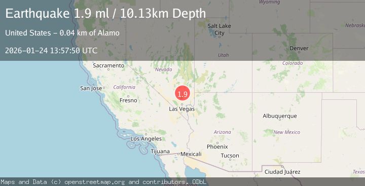 Map of 8 km E of Moapa Town, Nevada