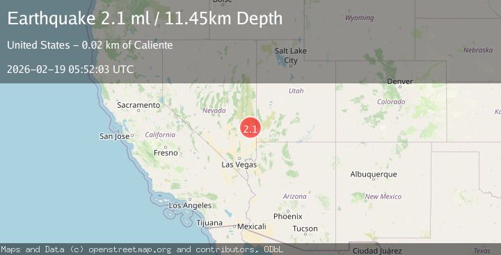 Map of 6 km NE of Beaverdam, Nevada
