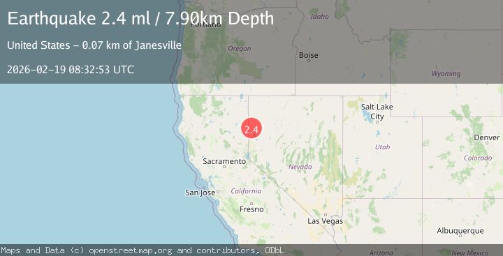 Map of 38 km WSW of Empire, Nevada
