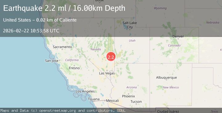 Map of 14 km NW of Beaverdam, Nevada