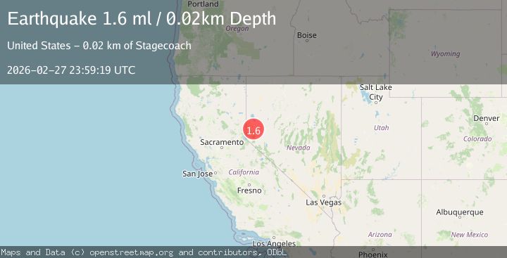Map of 18 km NW of Stagecoach, Nevada