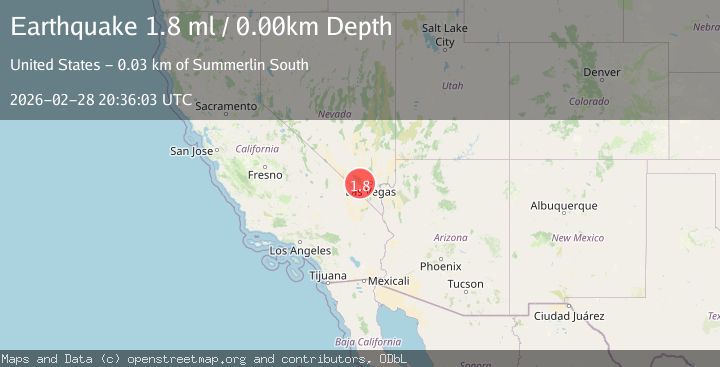 Map of 12 km SSE of Mount Charleston, Nevada