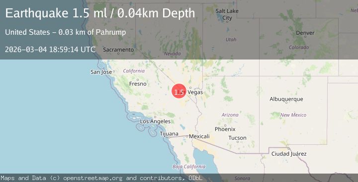 Map of 12 km NE of Tecopa, California