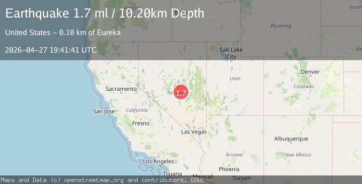 Map of 97 km SE of Kingston, Nevada