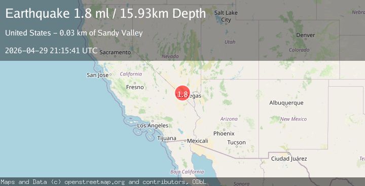 Map of 22 km W of Blue Diamond, Nevada