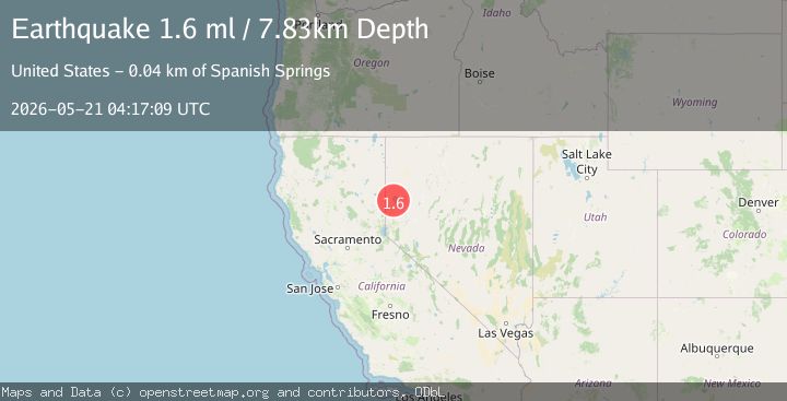 Map of 11 km NNW of Sutcliffe, Nevada
