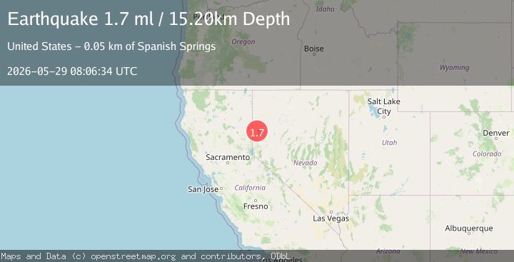 Map of 17 km NNW of Sutcliffe, Nevada