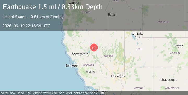 Map of 10 km NE of Fernley, Nevada