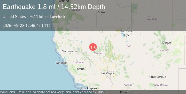 Map of 44 km W of Austin, Nevada