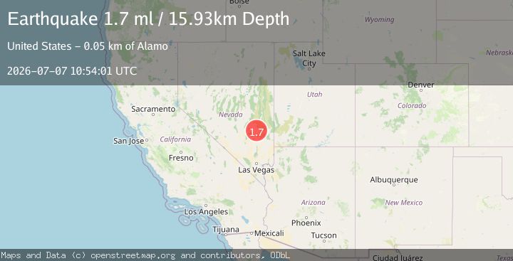 Map of 22 km NNE of Hiko, Nevada