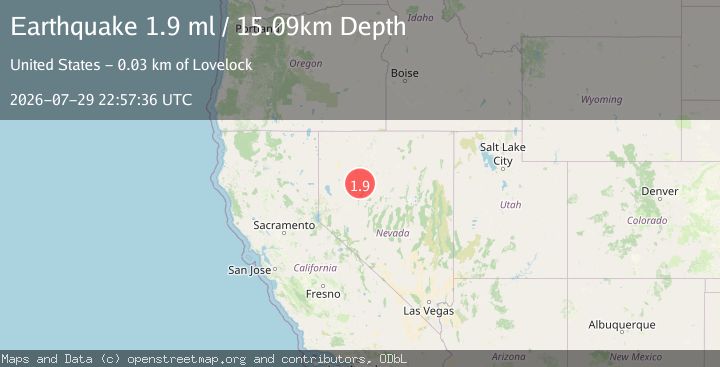 Map of 30 km ENE of Lovelock, Nevada