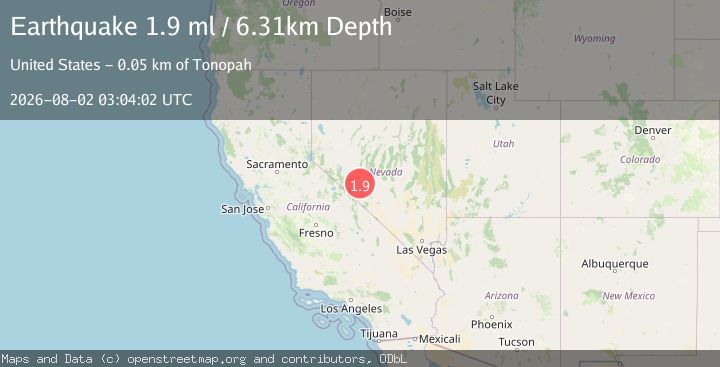 Map of 33 km SE of Mina, Nevada