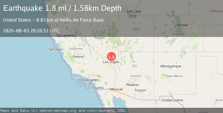Map of 26 km N of Nellis Air Force Base, Nevada