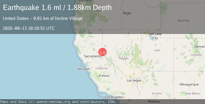 Map of 4 km SSE of Floriston, California